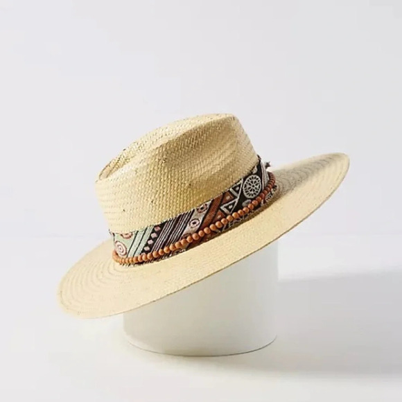 Anthropologie Scarf Trimmed Rancher Hat - Picture 4 of 6